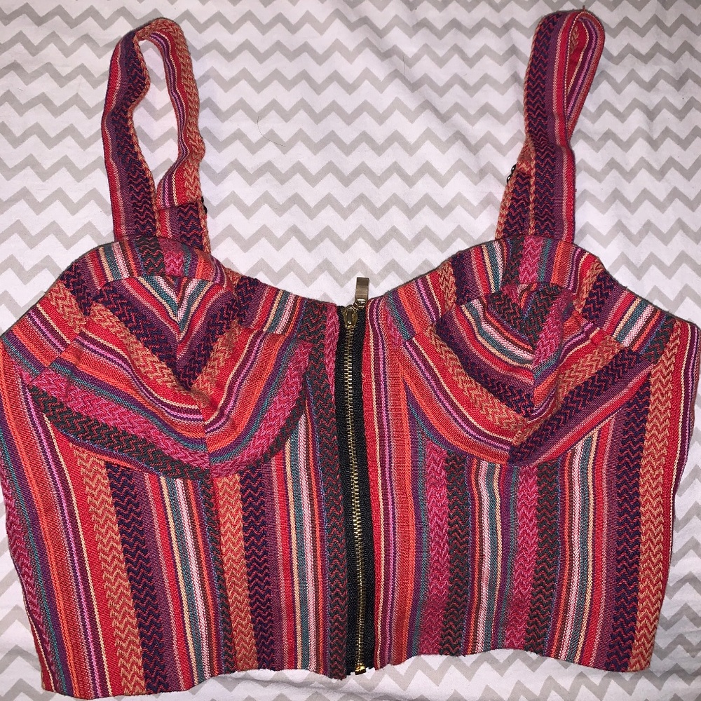 Women Zip- Up Bustier